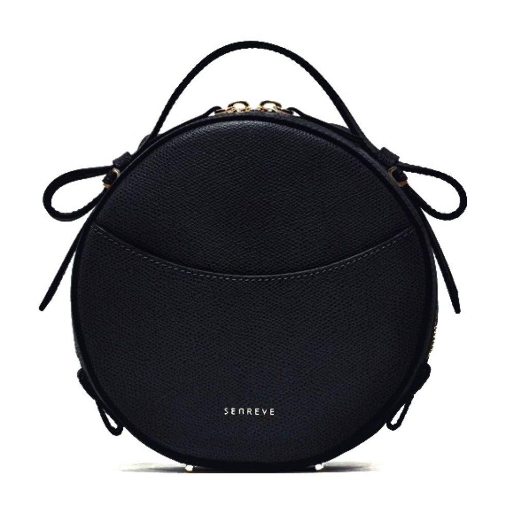 Senreve Black Circa Pebbled Leather Bag New With Tags